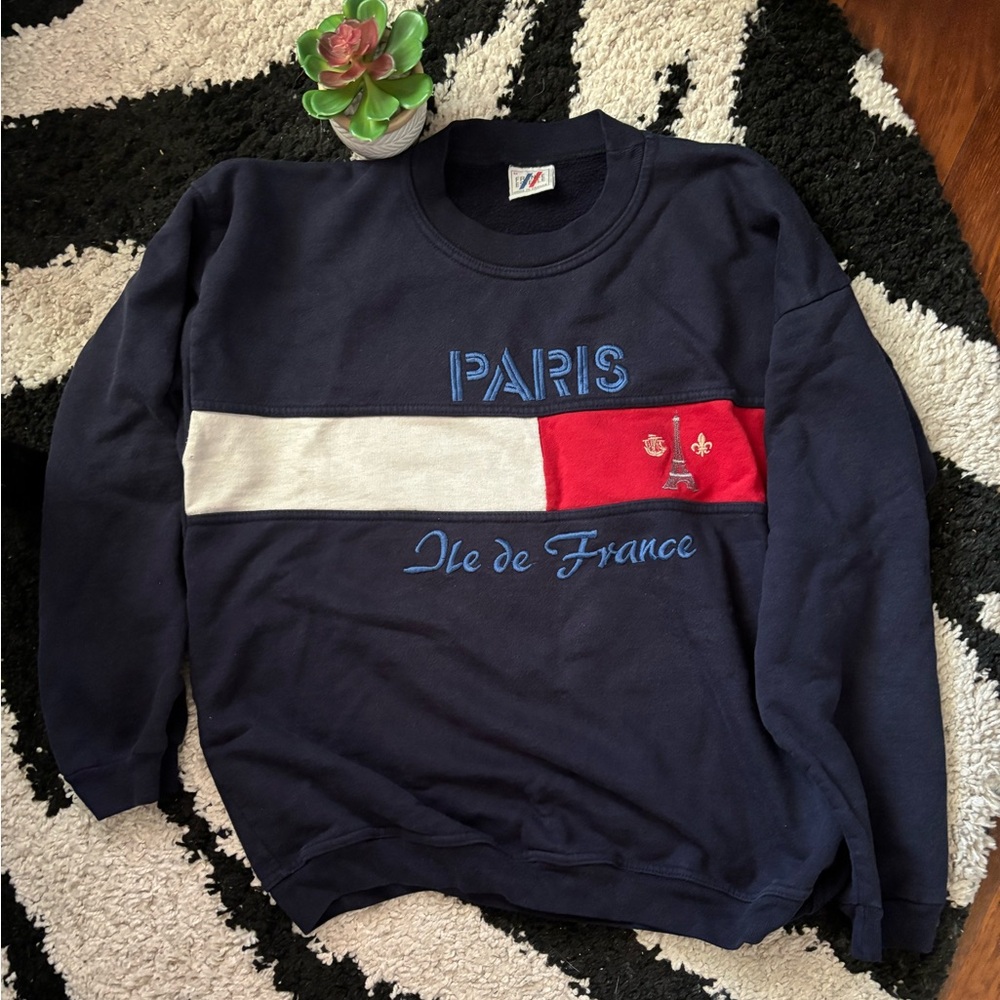 Vintage Paris Sweatshirt Medium